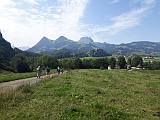 Chapelle Notre Dame des Marches, Aug.2019 Chapelle Notre Dame des Marches, der Moléson im
                  Hintergrund