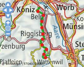 Karte SchweizMobil Grbetaler Hhenweg