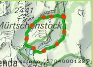 Wanderlandkarte                                    Murgsee Rundwanderung