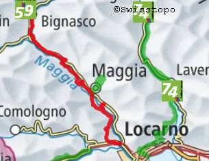 11 Maggiatal: Von Ponte Brolla - nach Bignasco