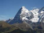 Blick von Mrren auf Kleine
            Scheidegg und Eiger