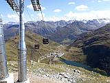 Mittelstation
                        Schneehüenderstock; Blick zum Oberalppass