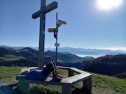 Hüttchopf, Rast auf der Rundbank