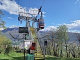 Seilbahn-Plattform Curztt oberhalb Monte Carasso