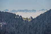 Chasseral-Grat, Jura-Hhenweg: Blick in die Alpen