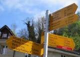 Wegweiser
                La Palme bei der Bernbrücke, Fribourg