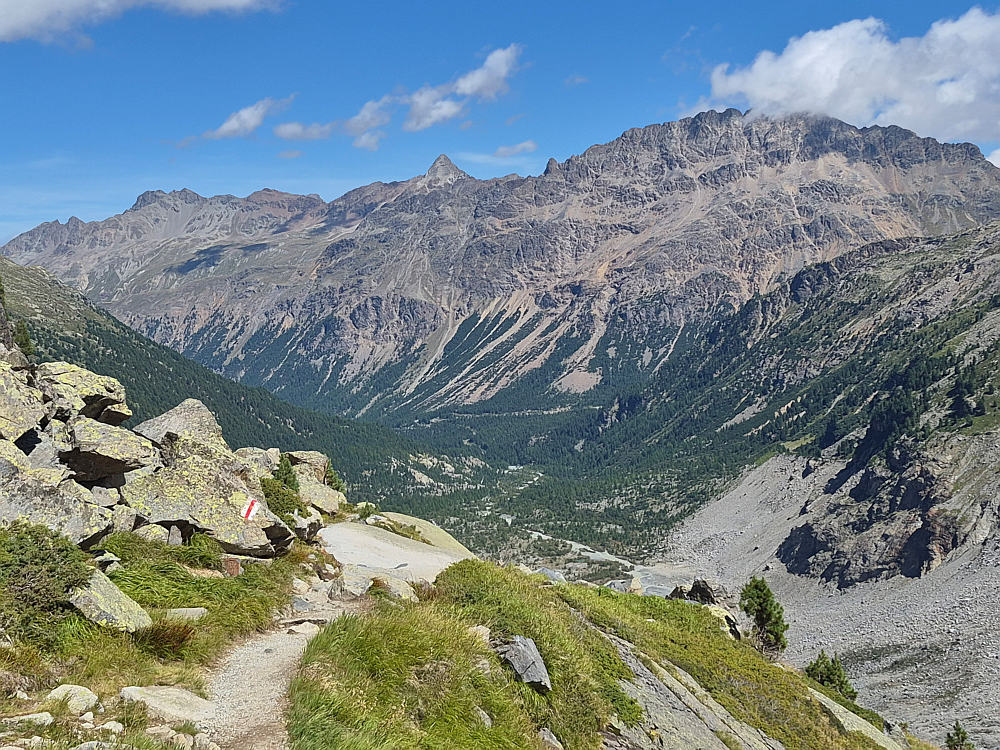 Blick zur�ck nach Morteratsch