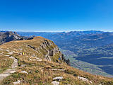 Ch�serrugg, Blick zum Rosenboden und ins Rheintal
