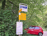 Bushaltestelle Holzerhütte ob Grenchen, Mai 2025