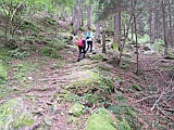 teils ruppiger Aufstieg zur Piana Selva