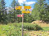 Wegweiser Alpe di Valleggia, Juli 2026