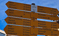 Wegweiser Liestal Bahnhof
