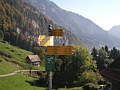 Wegweiser S�ntiberg am Rigi, Okt.2005