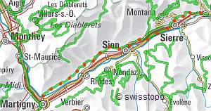 Weinweg, Karte Wanderland
                Schweiz