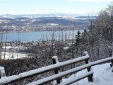 Blick vom Uto Staffel auf Zrichsee und
                      Berge