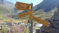 Wegweiser
                  Alp La Pierre, Sep 2015