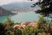 Aussicht von Pugerno auf den Lago di Lugano. Foto Flueler