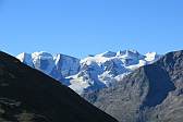 Blick aufs Bernina-Massiv; Bild: Walter Fischer
