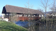Glattfelden, gedeckte Brücke, März 2019