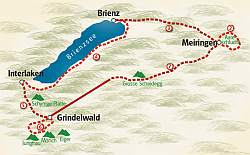 Seen und
                  Gletscher Tour bei der Jungfrau von Eurotrek