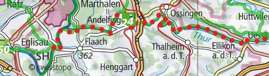 Wanderlandkarte Thurweg