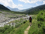 Uferweg der
                    Rabiusa entlang zum Turrahus