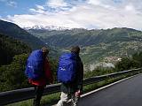 Wanderstart in St-Martin im              Regen