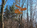 Wegweiser Schleifenberg beim Aussichtsturm Liestal