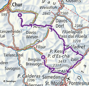 B�ndnerland-Tour, gewandert 1994